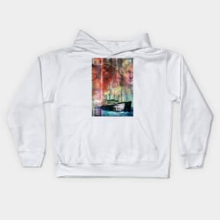 Collage Art Katherine Anne Porter Kids Hoodie